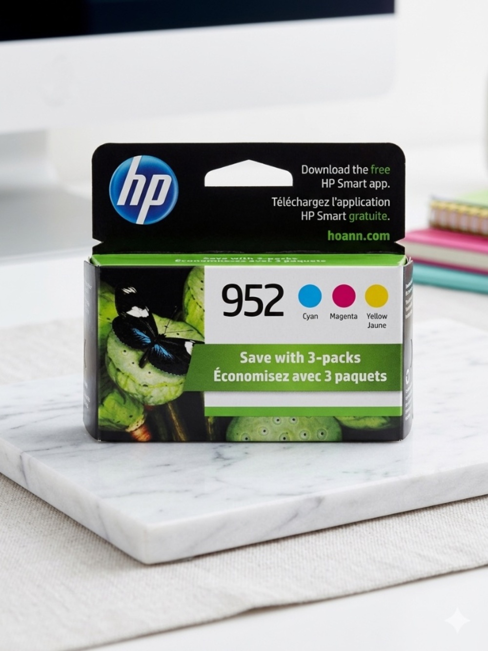 New HP 952 Tri-Color Ink Pack — Cyan, Magenta, Yellow